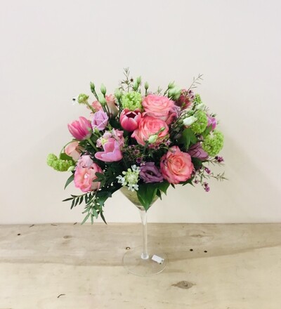 Купить Заказать композицию  в мартинке Розовый Фламинго с бесплатной доставкой по Минску в магазине флористики Садовская в Минске