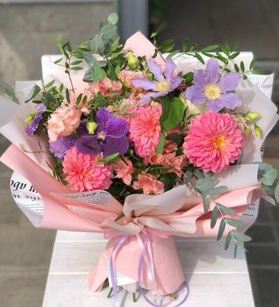 Купить Букет Восторг в Минске с бесплатной доставкой в магазине флористики Садовская в Минске