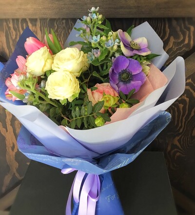 Купить Букет Акварельный в Минске с бесплатной доставкой в магазине флористики Садовская в Минске