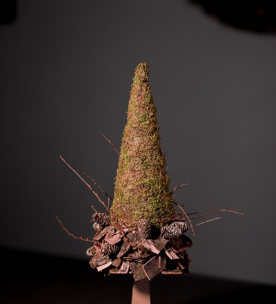 Купить Купить рождественскую композицию Ёлочка на подставке с бесплатной доставкой в Минске в магазине флористики Садовская в Минске