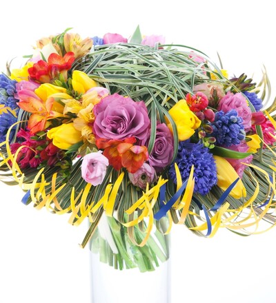 Купить Букет Радуга с доставкой по Минску в магазине флористики Садовская в Минске
