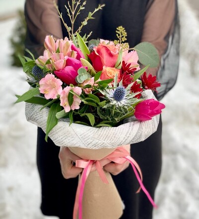 Купить Букет Кокетка с доставкой в Минске в магазине флористики Садовская в Минске