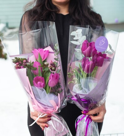 Купить Букет с тюльпанами №1 с доставкой по Минску в магазине флористики Садовская в Минске