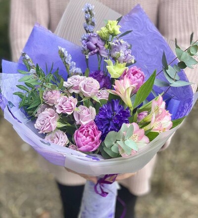 Купить Букет Сиреневая луна с доставкой по Минску в магазине флористики Садовская в Минске
