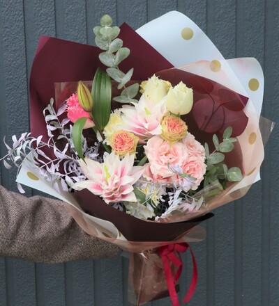 Купить Букет Цвет настроения Синий с доставкой по Минску в магазине флористики Садовская в Минске